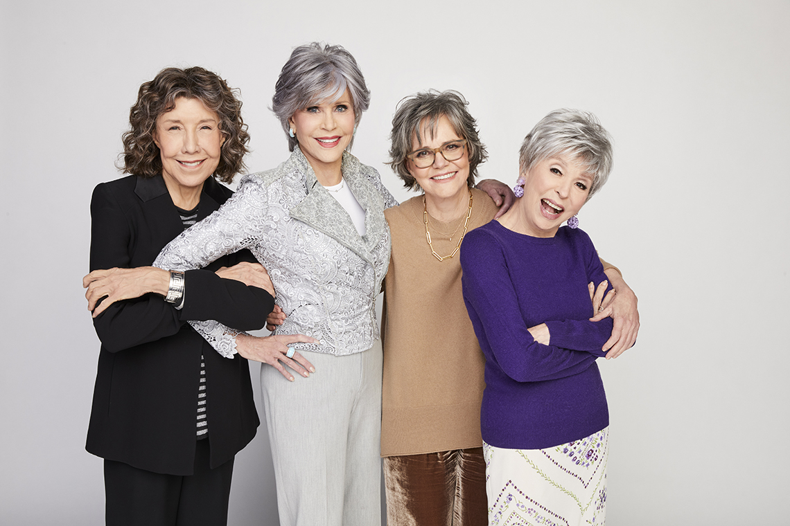 Rita Moreno, Jane Fonda, Lily Tomlin and Sally Field at the 80 FOR BRADY  Los Angeles Premiere - Tom + Lorenzo