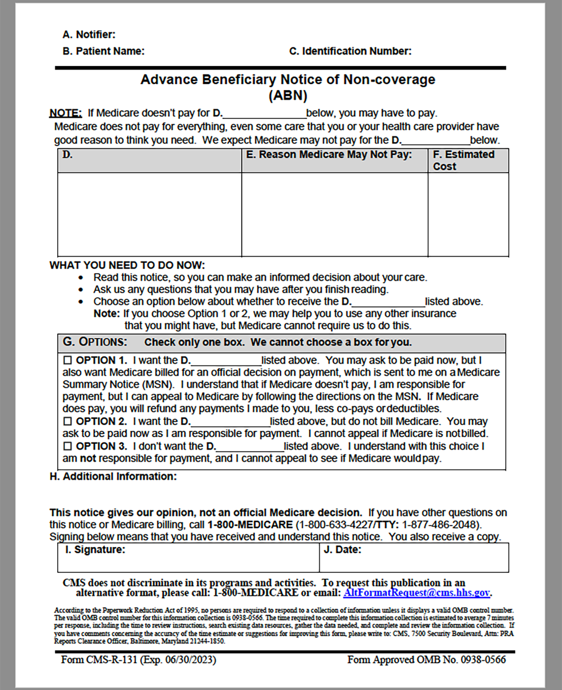 What Is a Medicare Advance Beneficiary Notice?